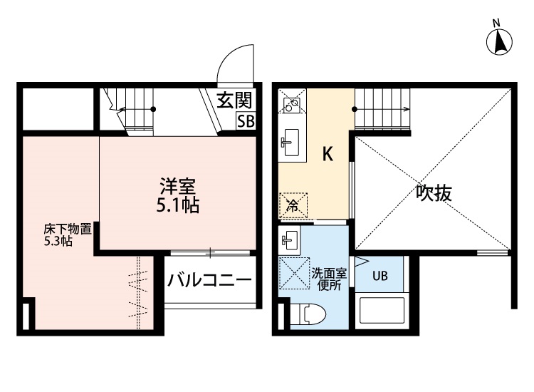 マクト鳥羽見の間取り