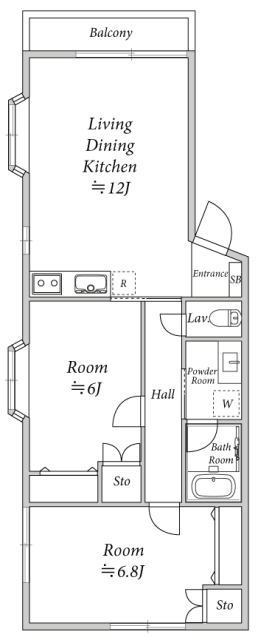 エステーコーポの間取り