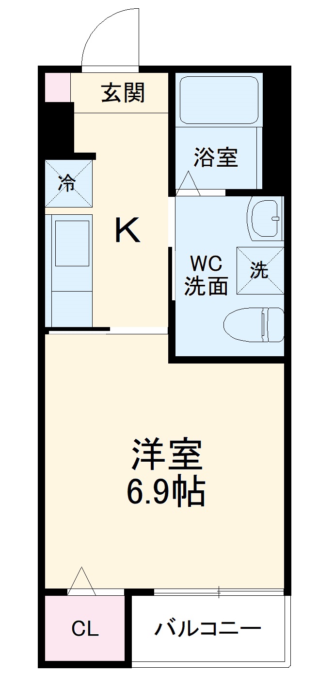ハピネス八反の間取り