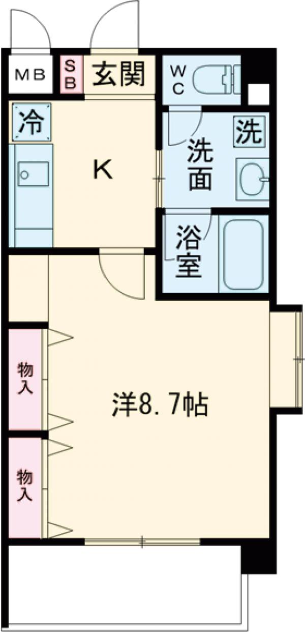 ベルフォンテ弦巻の間取り