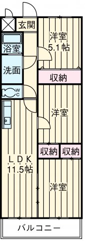 エクラときわⅠの間取り
