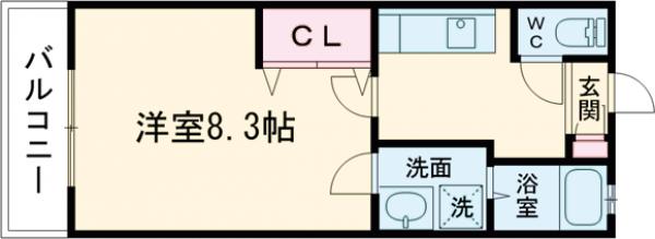 ラ・メール高田の間取り