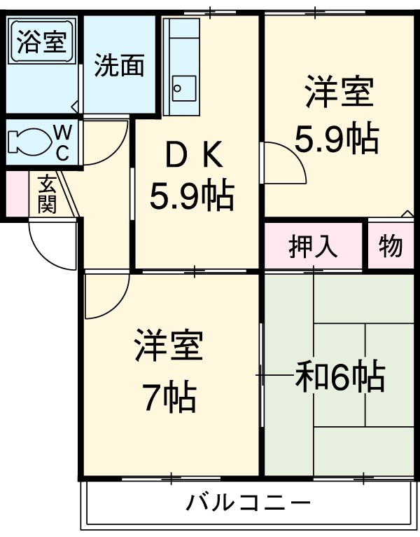 ひかりＢの間取り