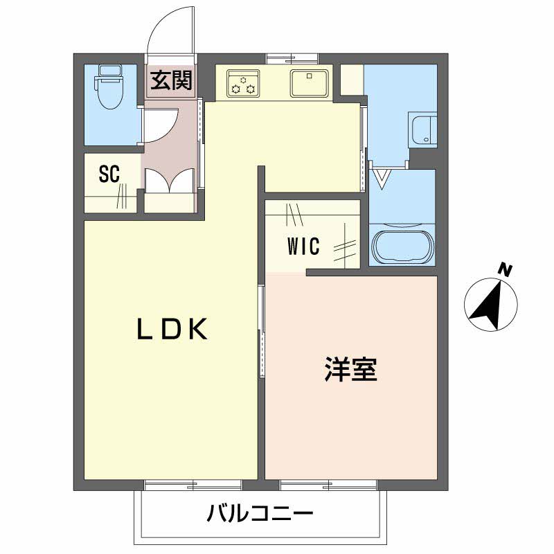 Ｓ’ＣＯＲＴＬＥＡＦの間取り