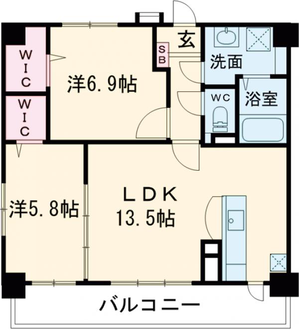 ルミエール箱崎駅前の間取り