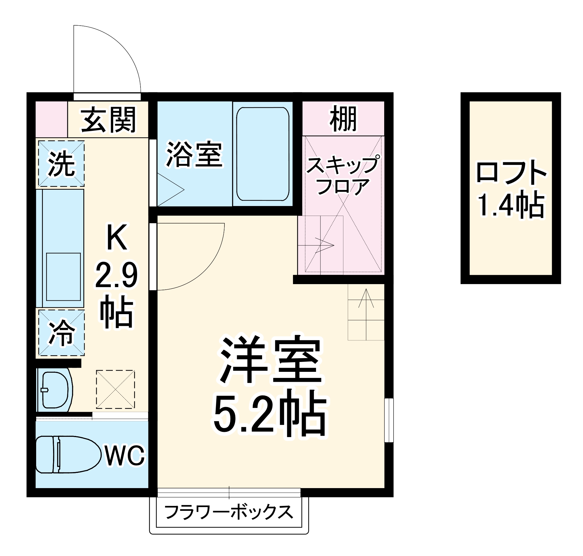 ラルーチェの間取り