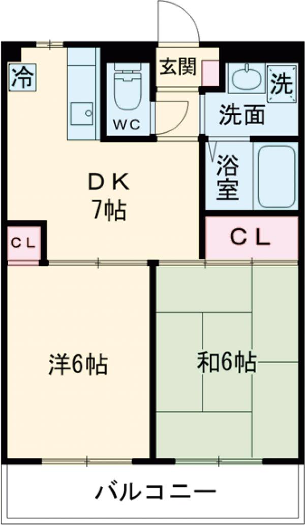 エクセルフラットⅢの間取り