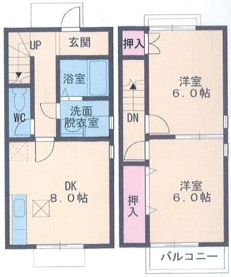 DUPLEX国王260の間取り