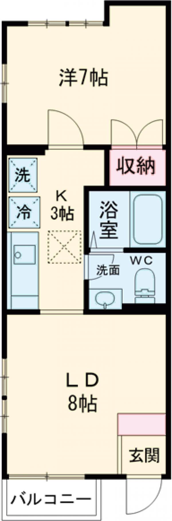 クレセント・91の間取り