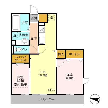 シャルマン元町の間取り