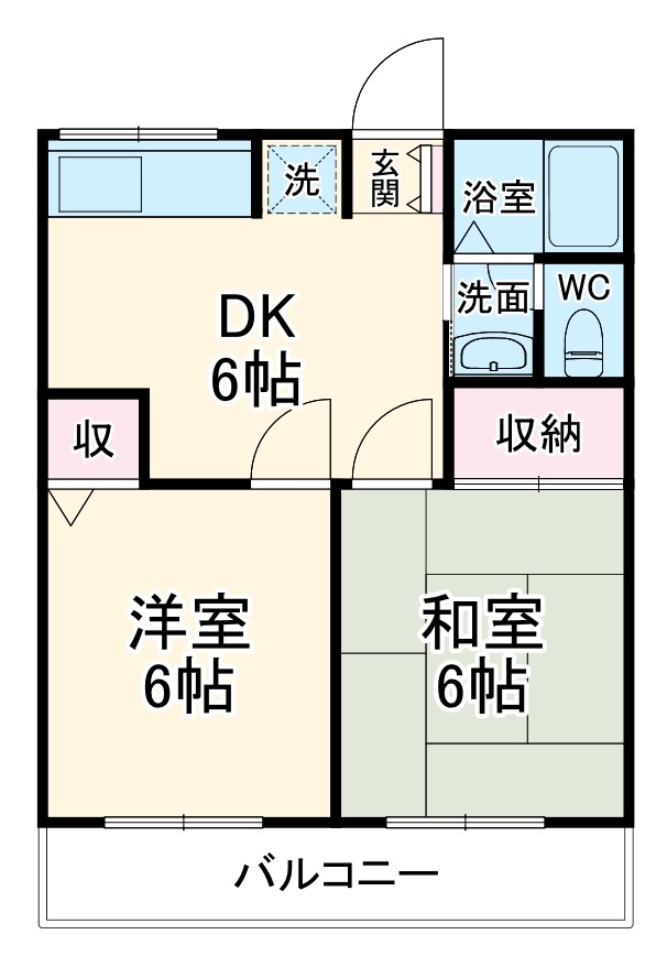 サンエイトBの間取り