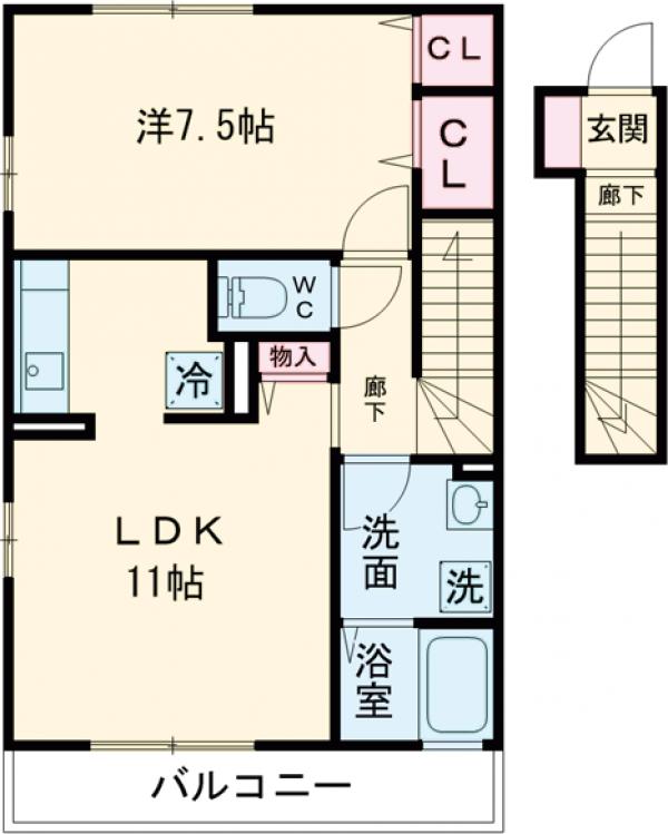 パルルB棟の間取り