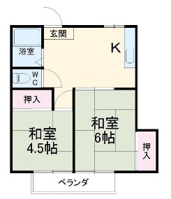 ヴィラベルディDの間取り