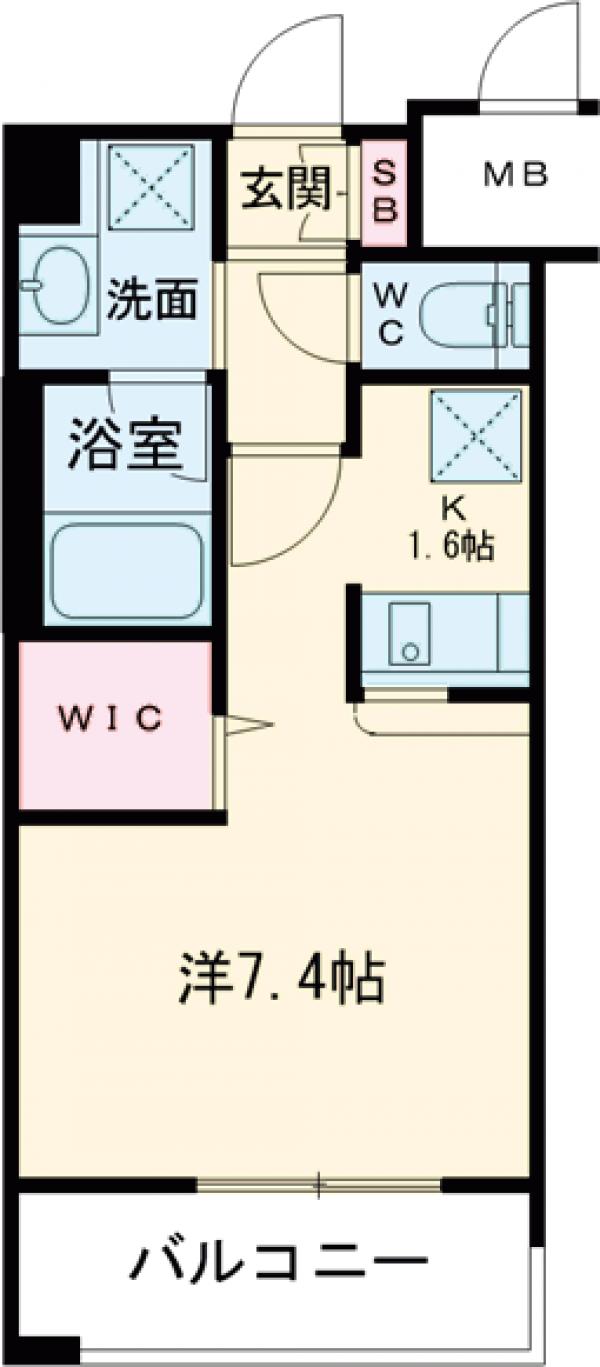 エンクレストベイサイド通りの間取り