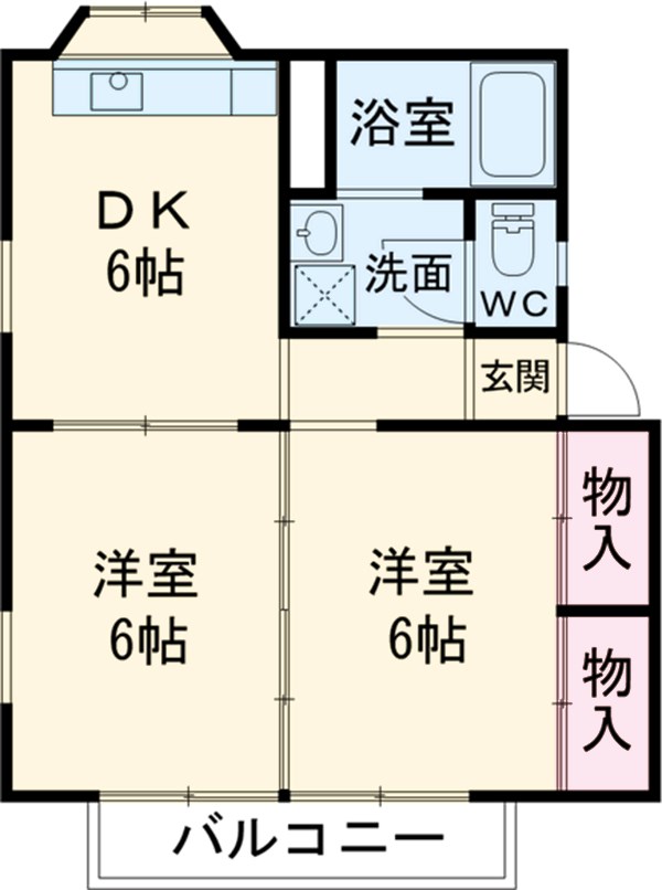 ソレイユBの間取り