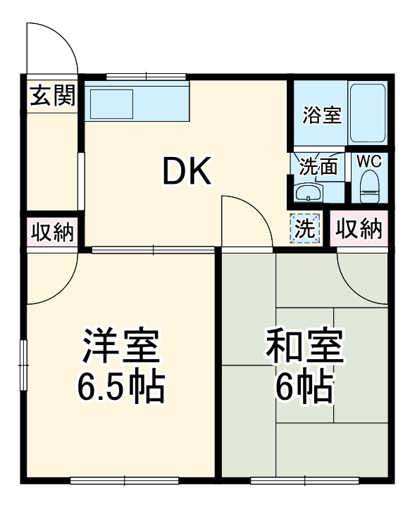 グリーンハイツCの間取り