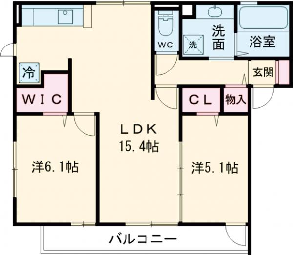 コートアゼリアの間取り