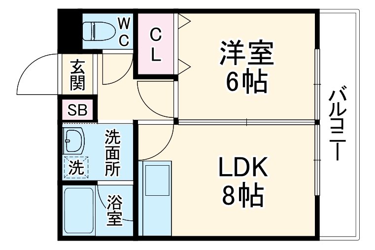 花井第2清風マンションの間取り