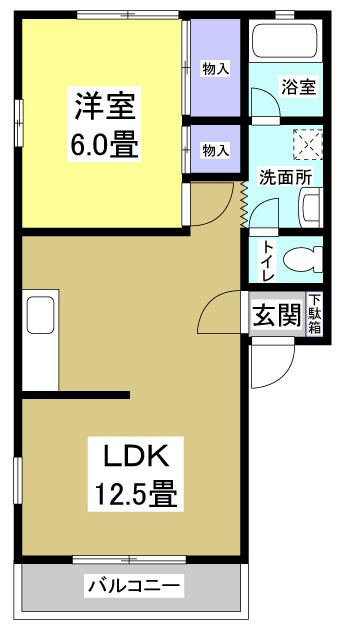 リバーサイドながたの間取り