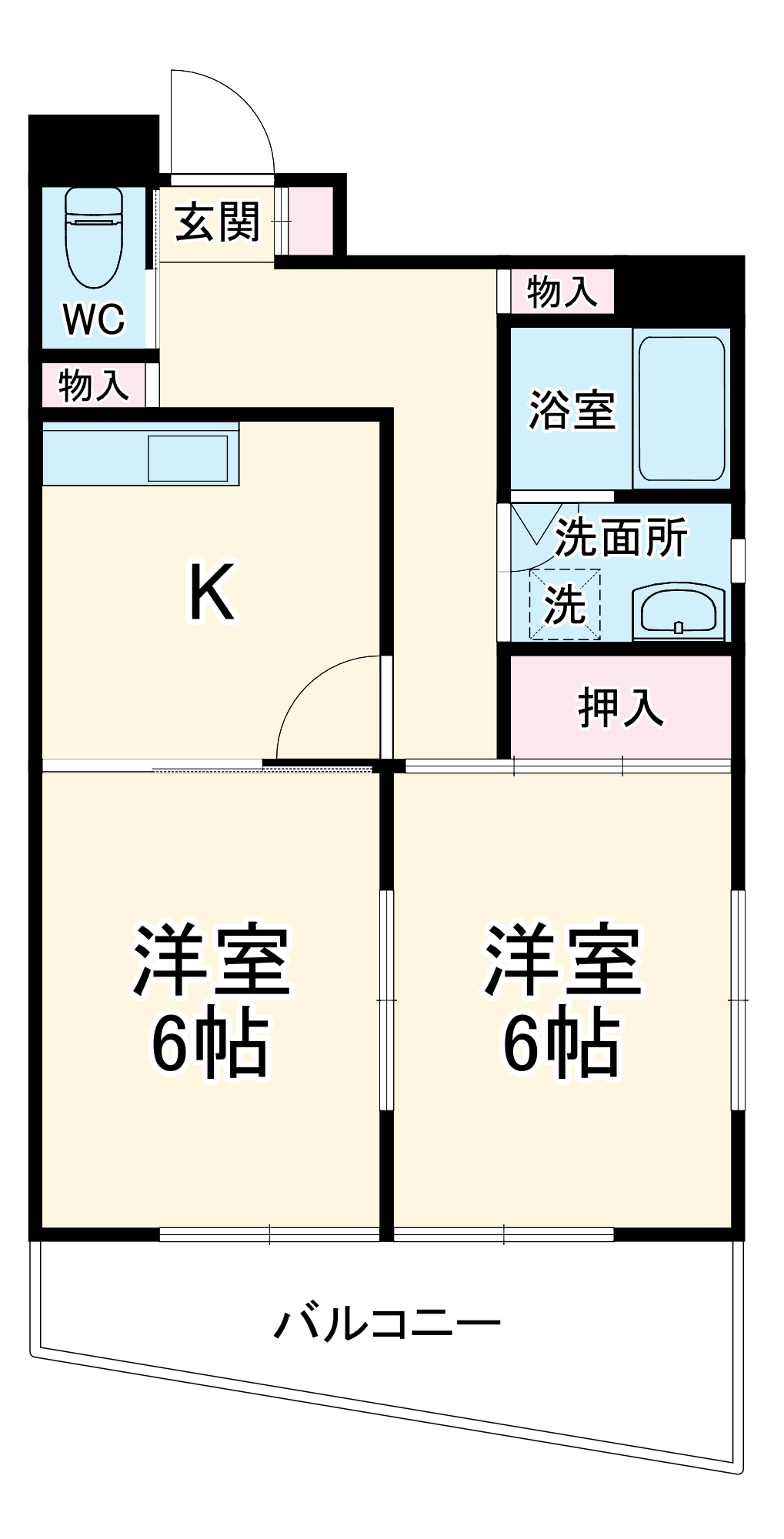 加藤コーポの間取り