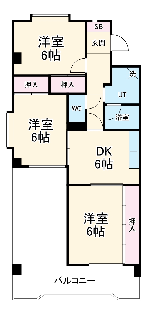 グランドハイツ八勝の間取り