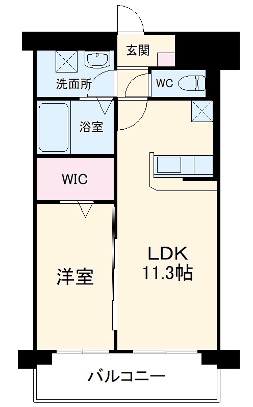ヴィンテージ箱崎東の間取り