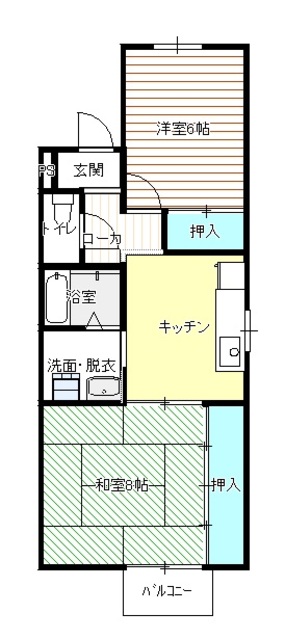 ハピネスⅠの間取り