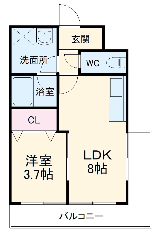 レジデンス阿倉川の間取り