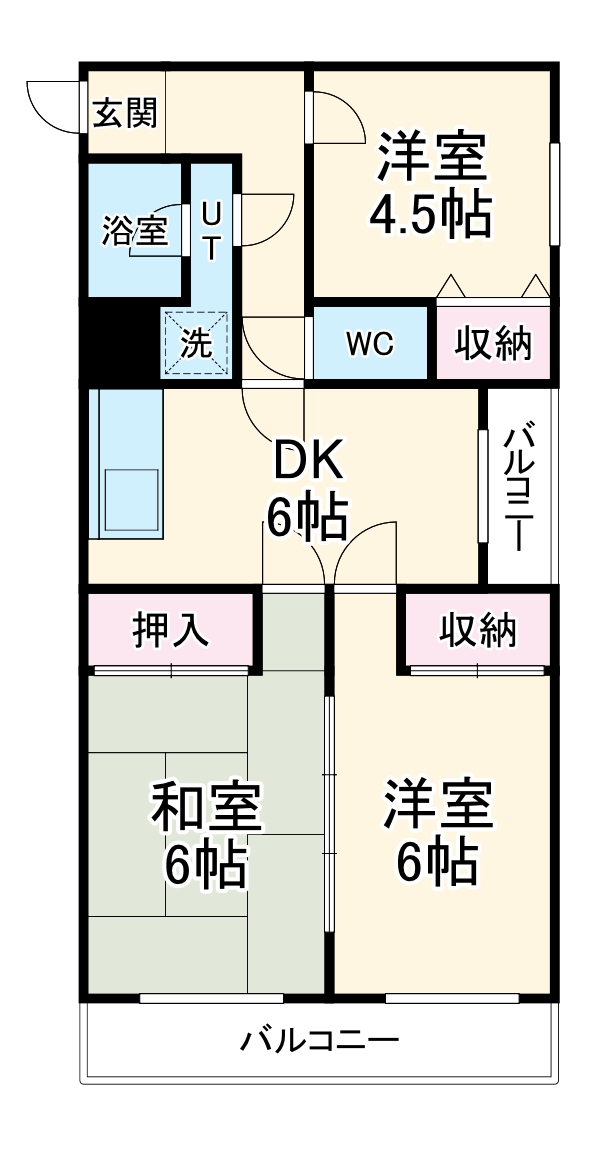 カーサ水海道の間取り