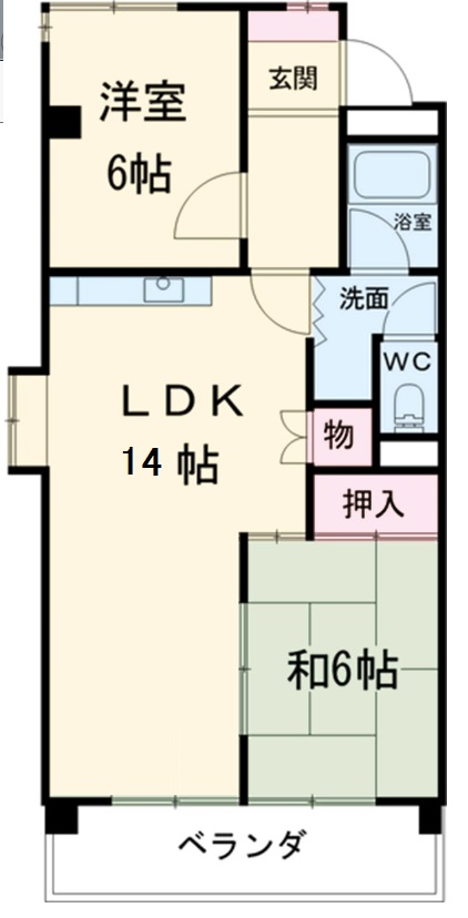 瑞郷ビル B棟の間取り