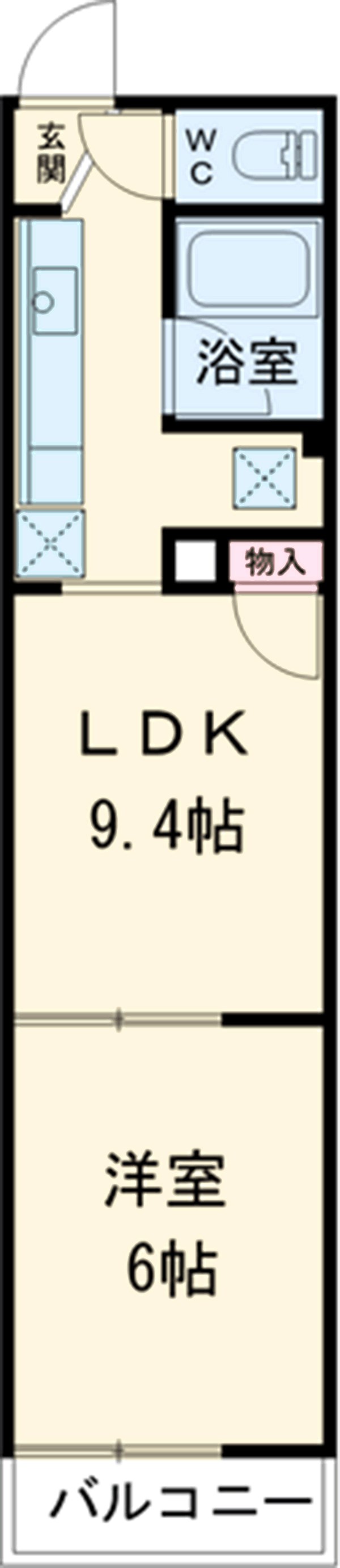 パステルグリーンの間取り