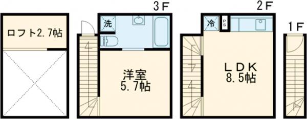 ニューディレクトレジデンス学芸大学の間取り