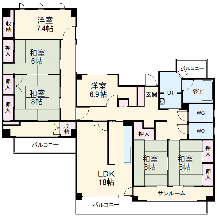 グレース堀田の間取り