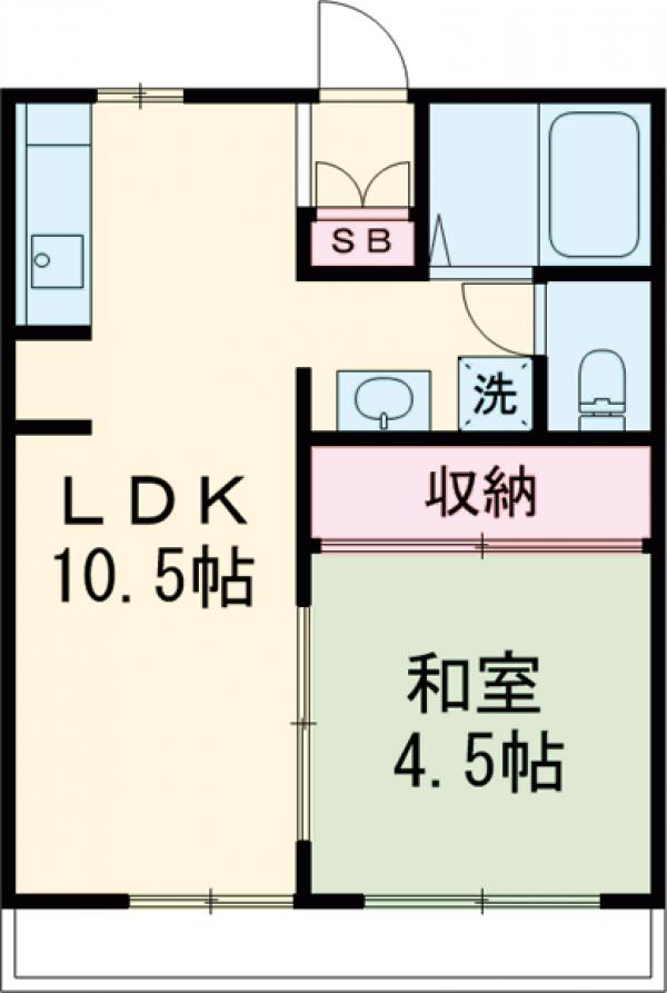祐天寺コートハウスの間取り