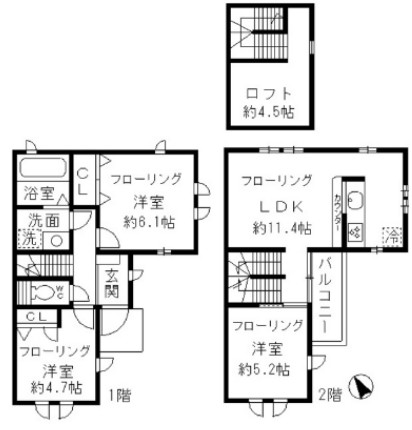 グランアミの間取り