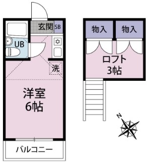 フォルトゥーナ鶴見・204号室の間取り