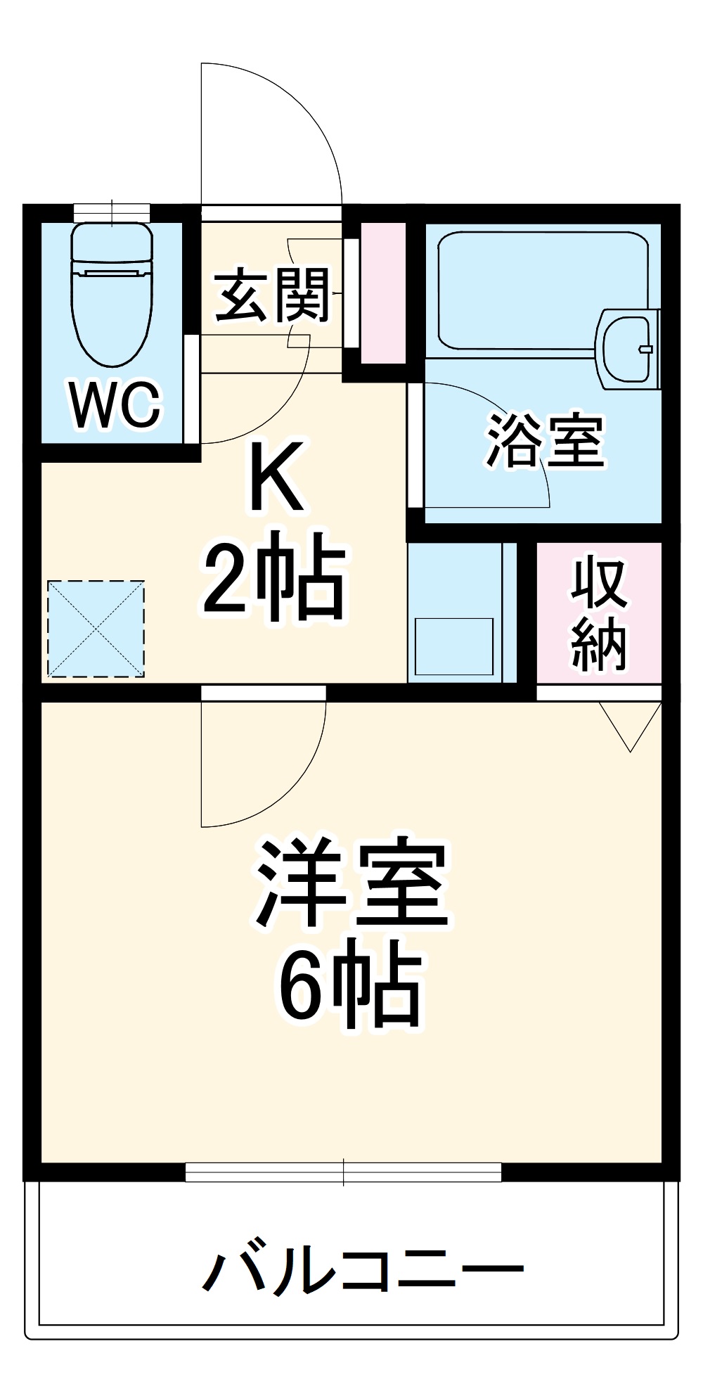 プロムナード生麦B棟の間取り