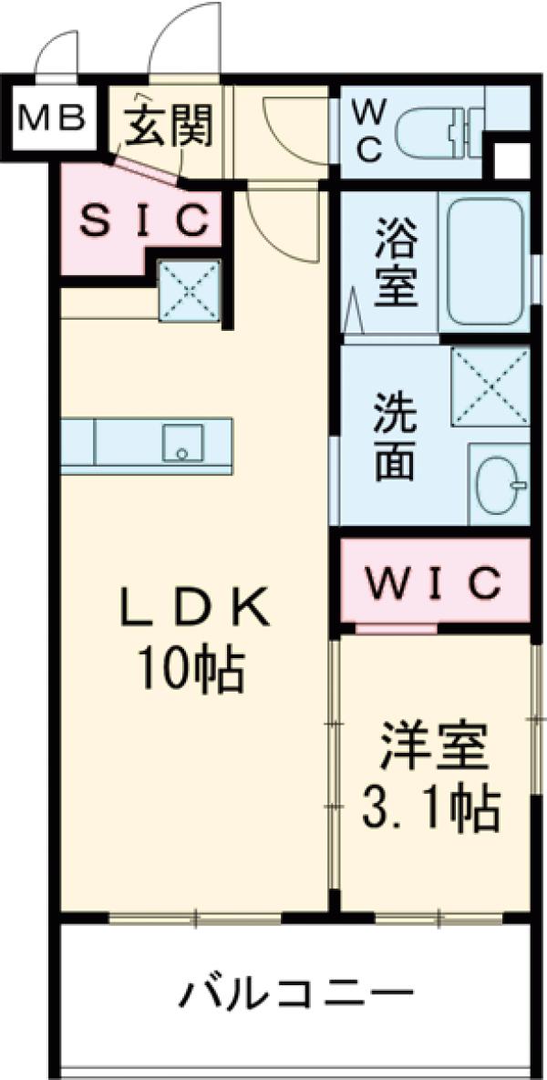 ロクラス博多の間取り