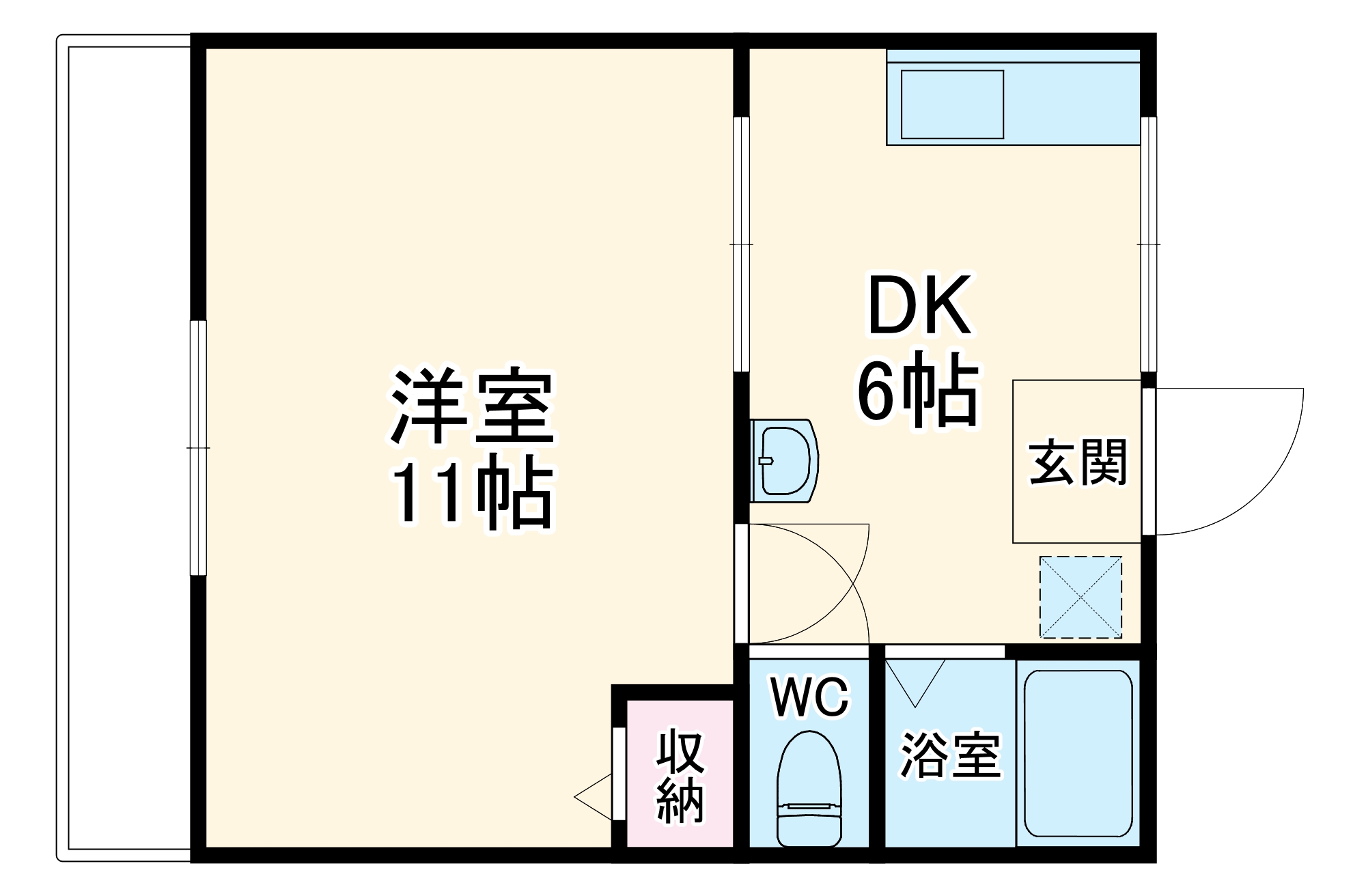ラベンダータウンAの間取り