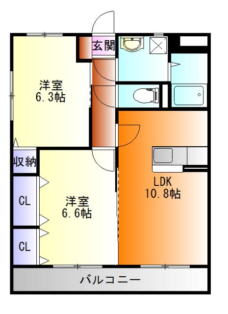 アスタリスク城西の間取り