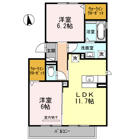 クレセントⅥの間取り