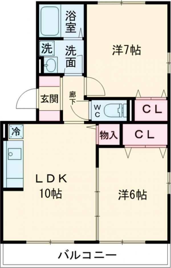 プランドール南水元・302号室の間取り