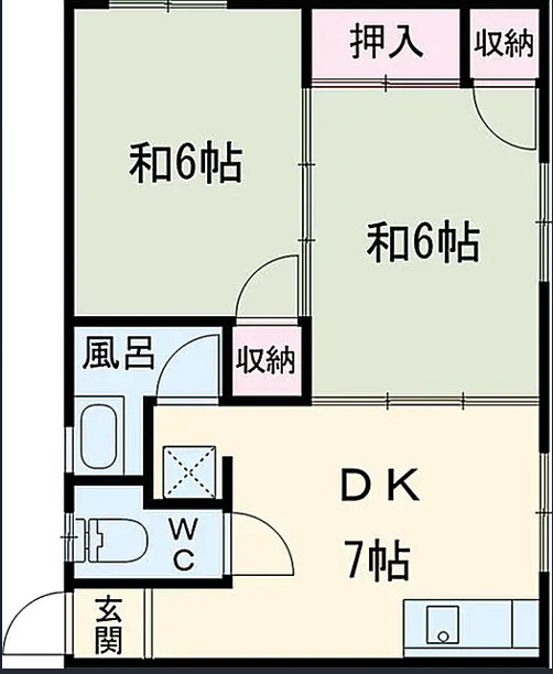 日の出荘の間取り