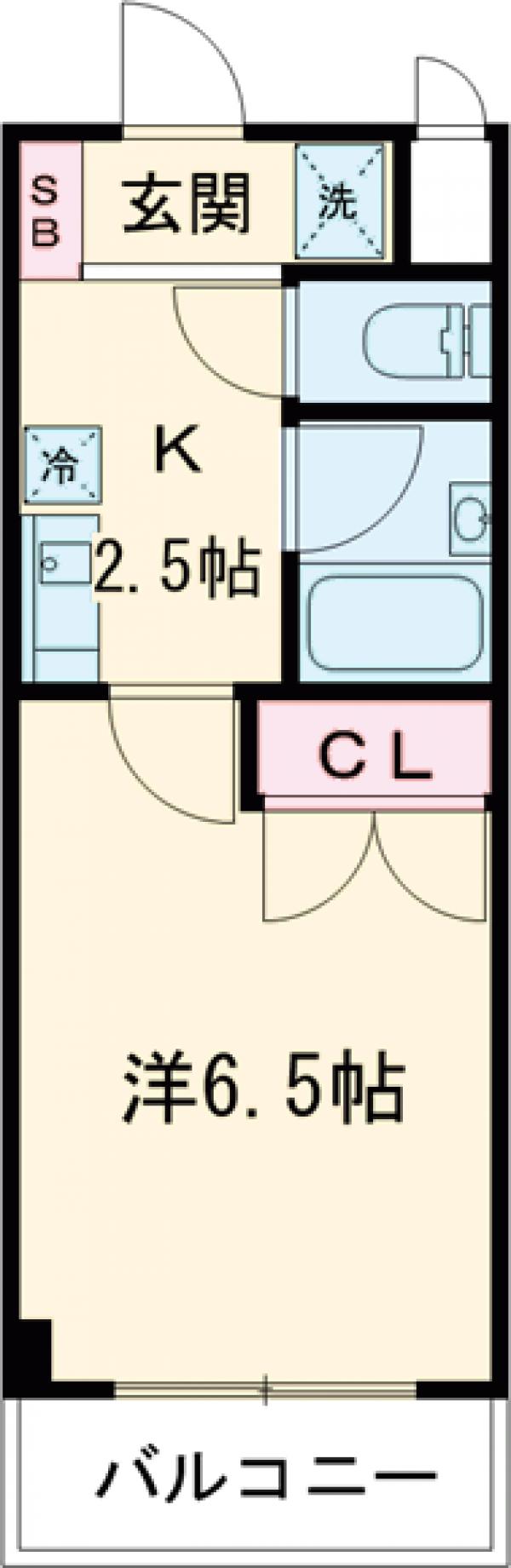 EVANS都立大の間取り