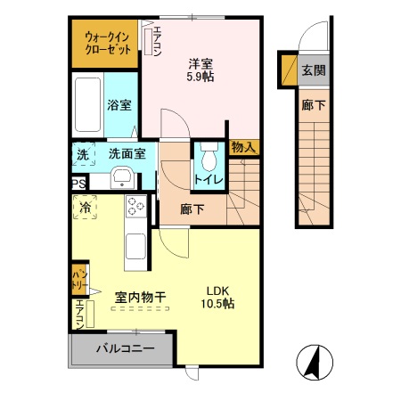 セジュール パルフェの間取り