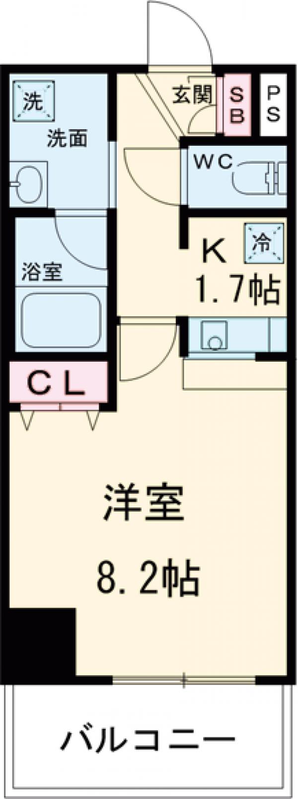 メゾンピオニー都立大学の間取り