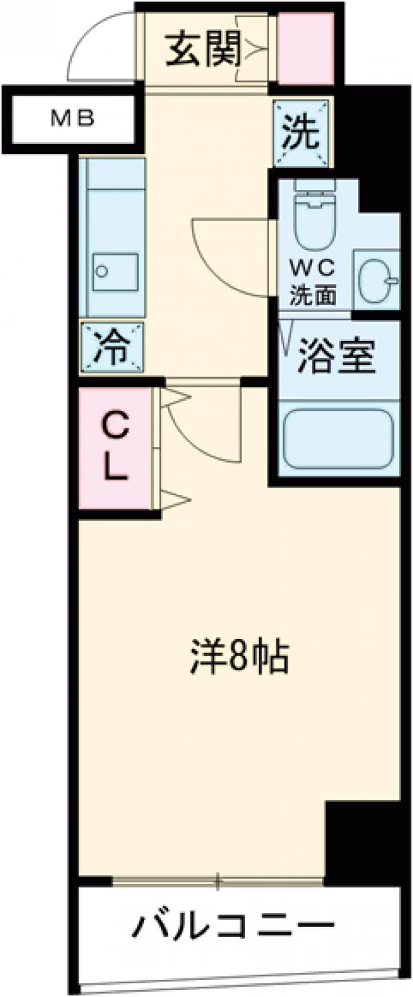 レーヴ東京イーストフェルクルールの間取り