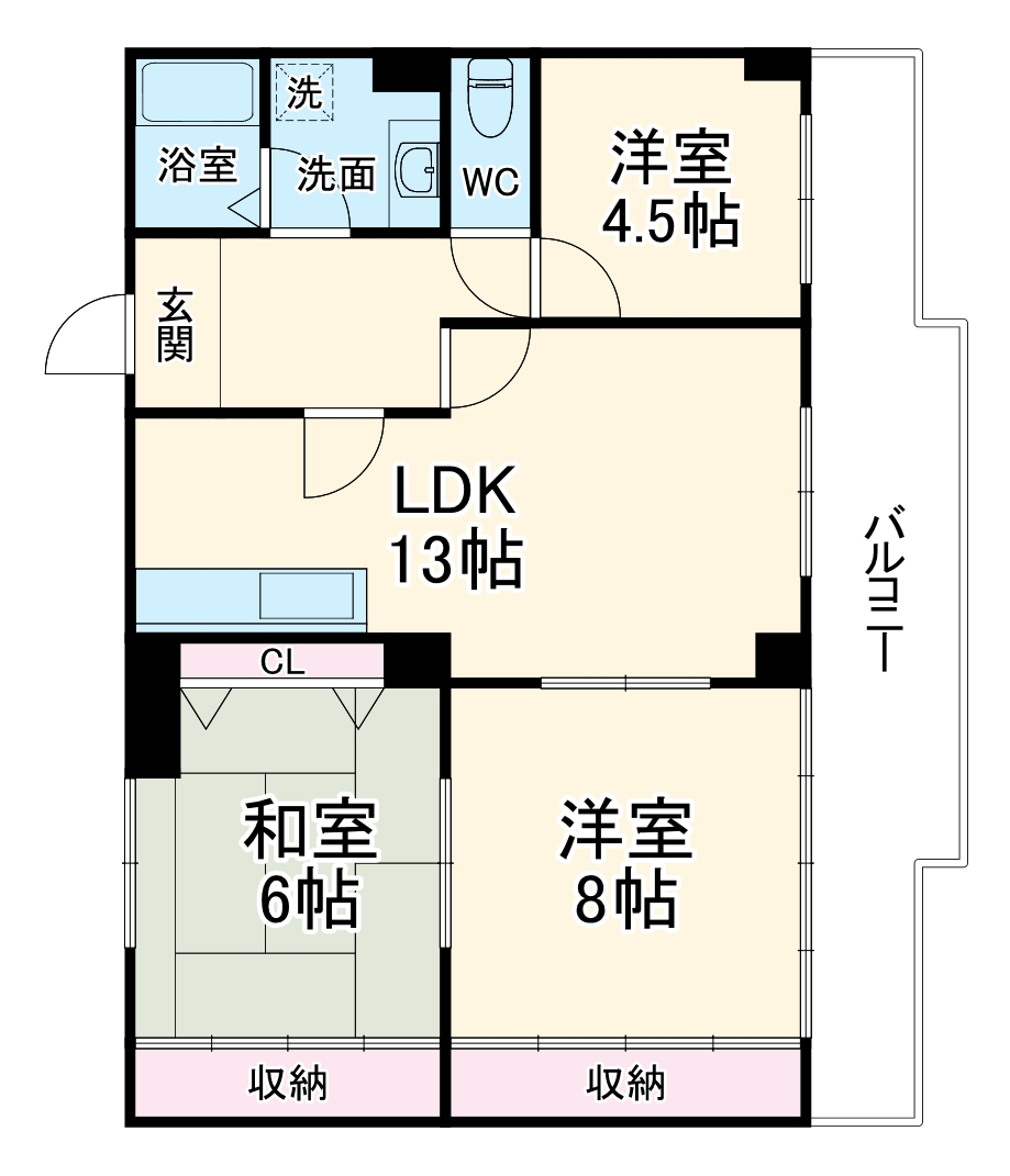 ドミール汐路の間取り