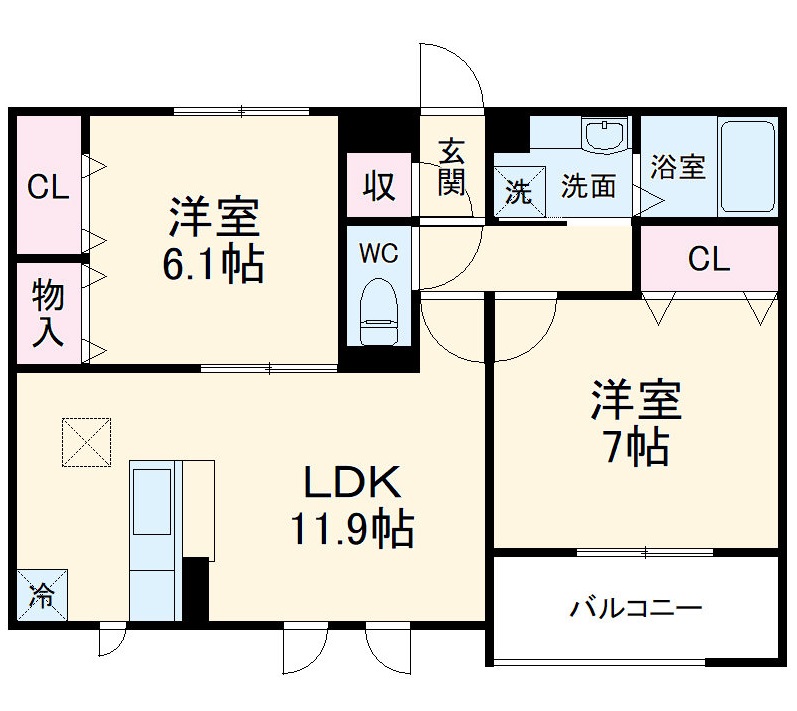 グランブラシェの間取り