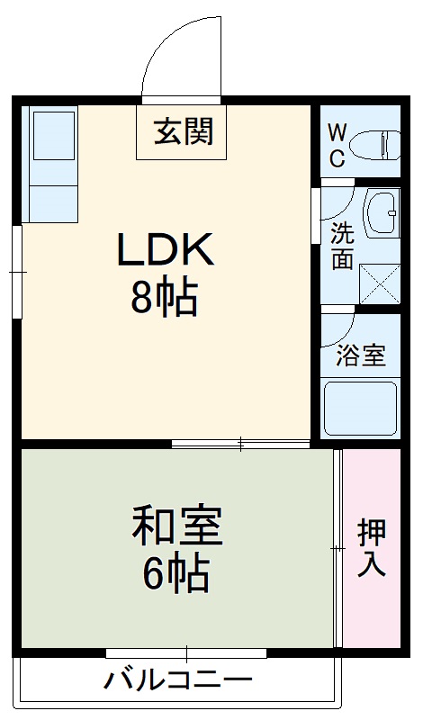 コーポ松城の間取り